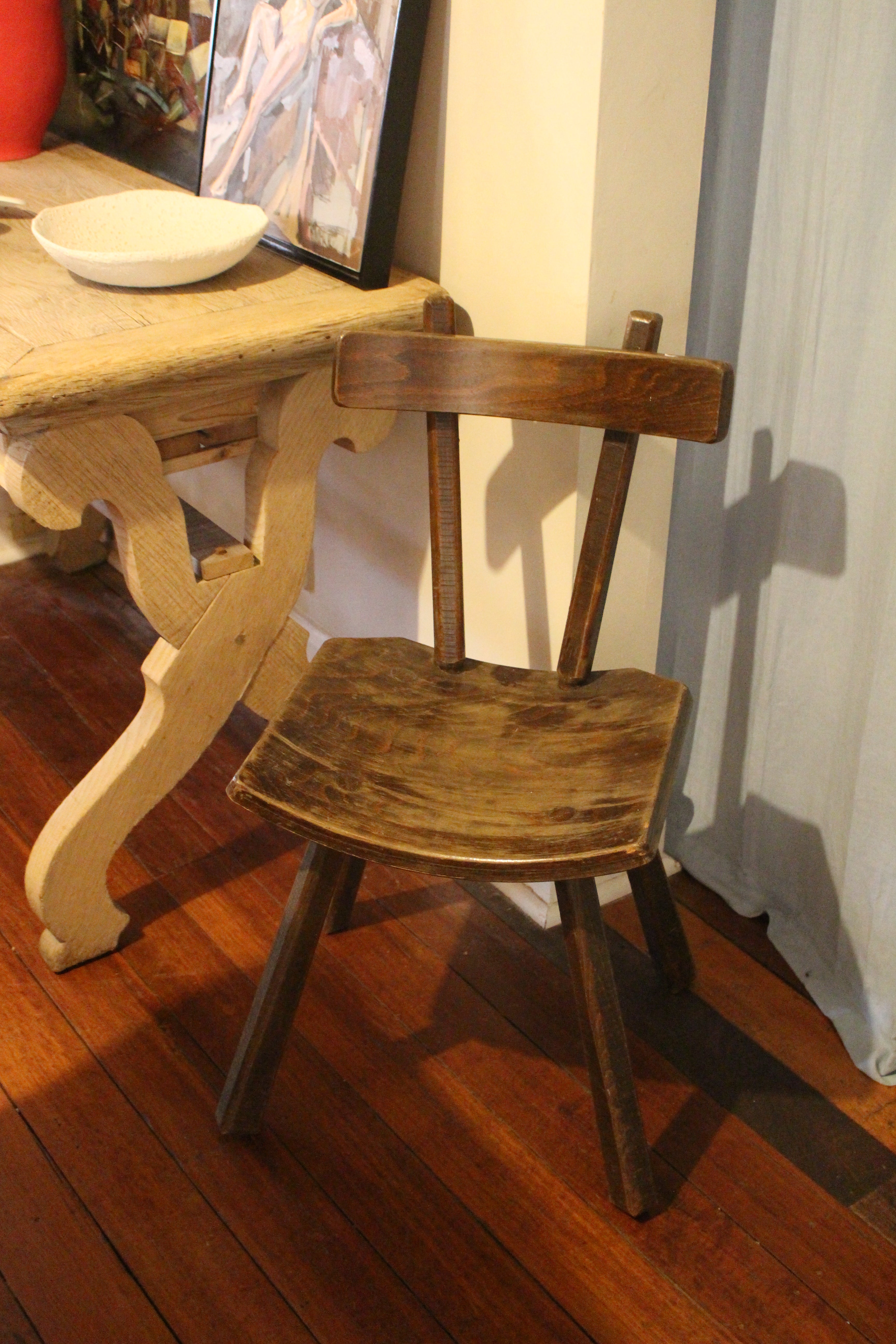 Brutalist 1960s French Chair