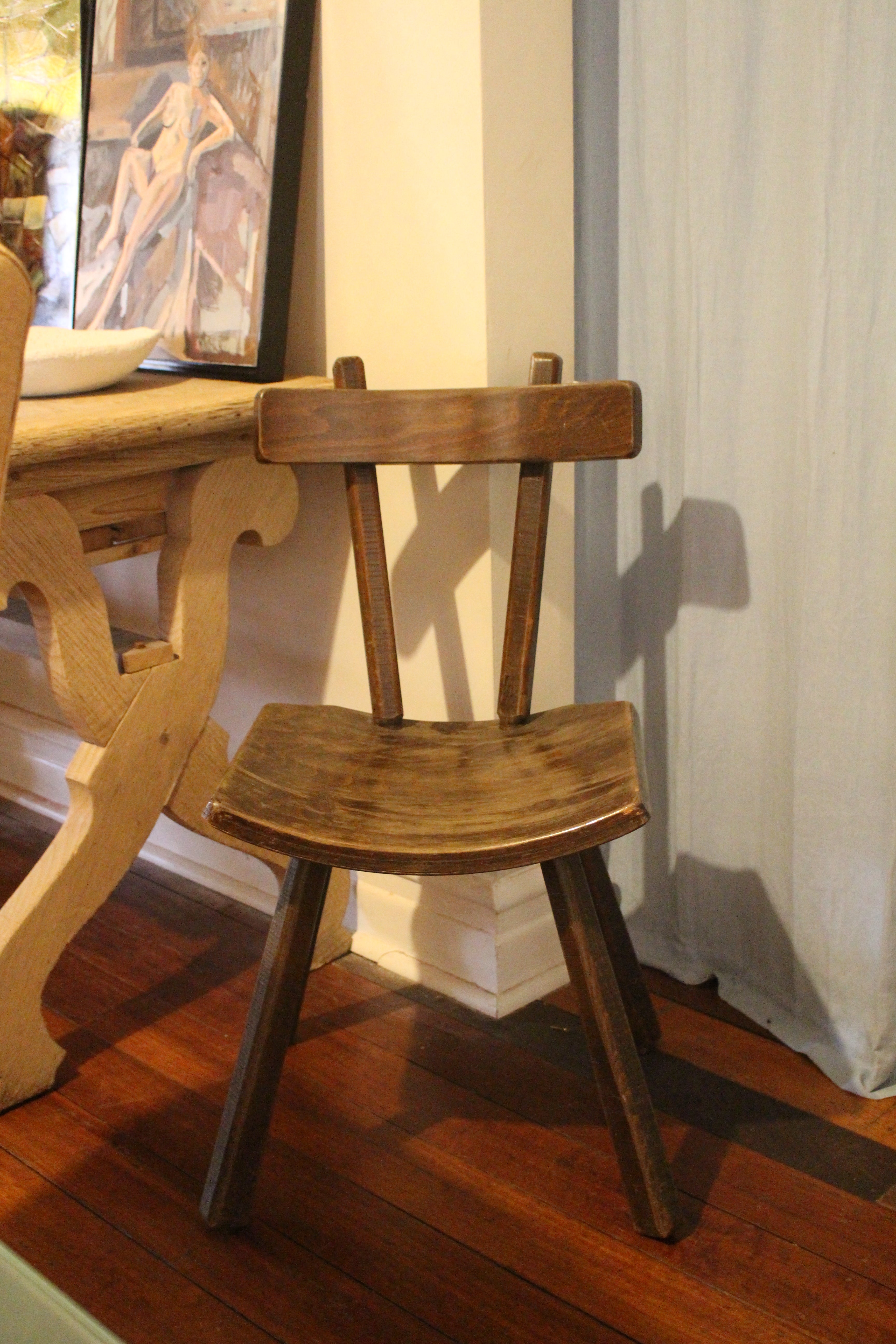 Brutalist 1960s French Chair