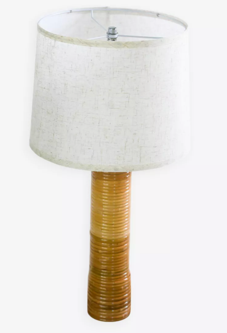 Rattan table lamp