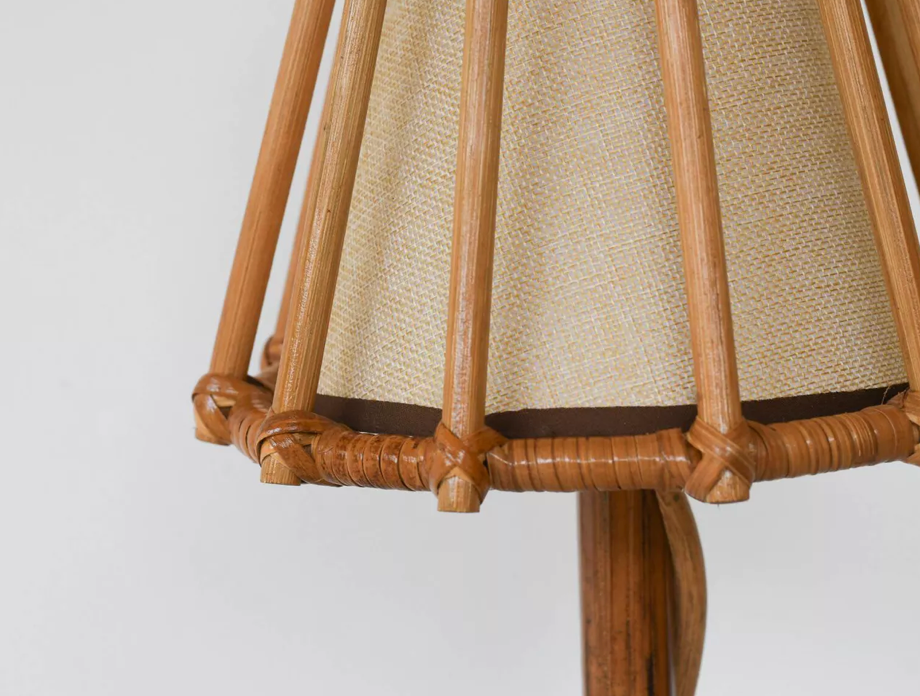 Boho mid-century natural table lighting