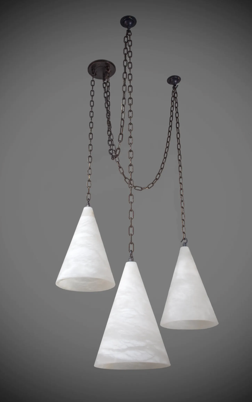 Trio of Alabaster Pendant