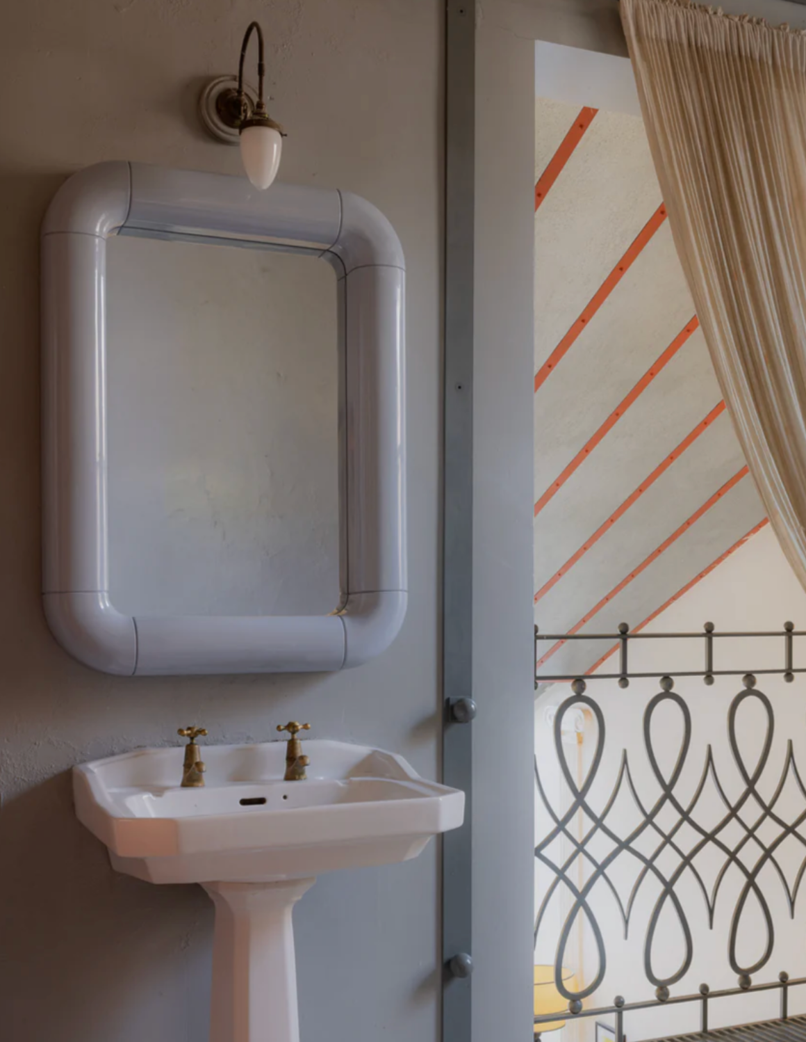 Dora Gloss Mirror Bleu by Rachel Donath