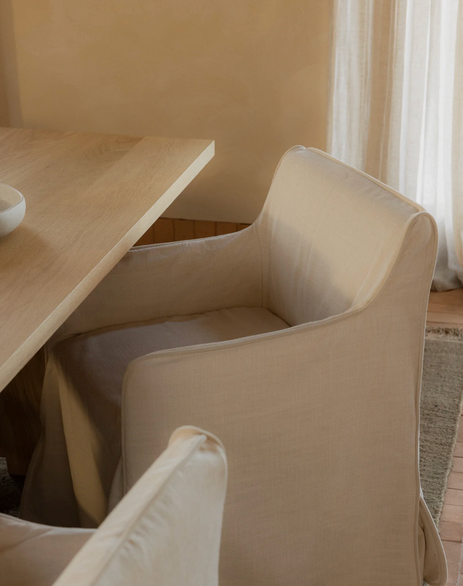 Cohen Dining Chair Ivory by Rachel Donath