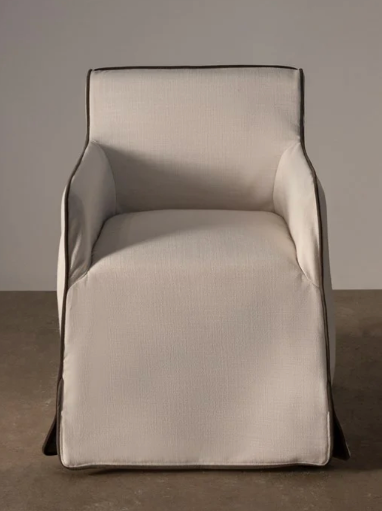 Cohen Dining Chair Ivory Contrast by Rachel Donath