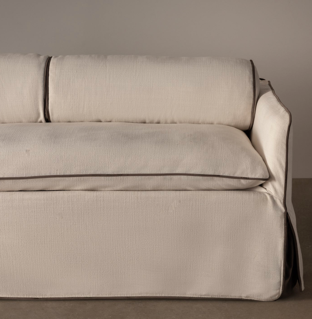 Cohen Sofa 2.5s Ivory Contrast by Rachel Donath