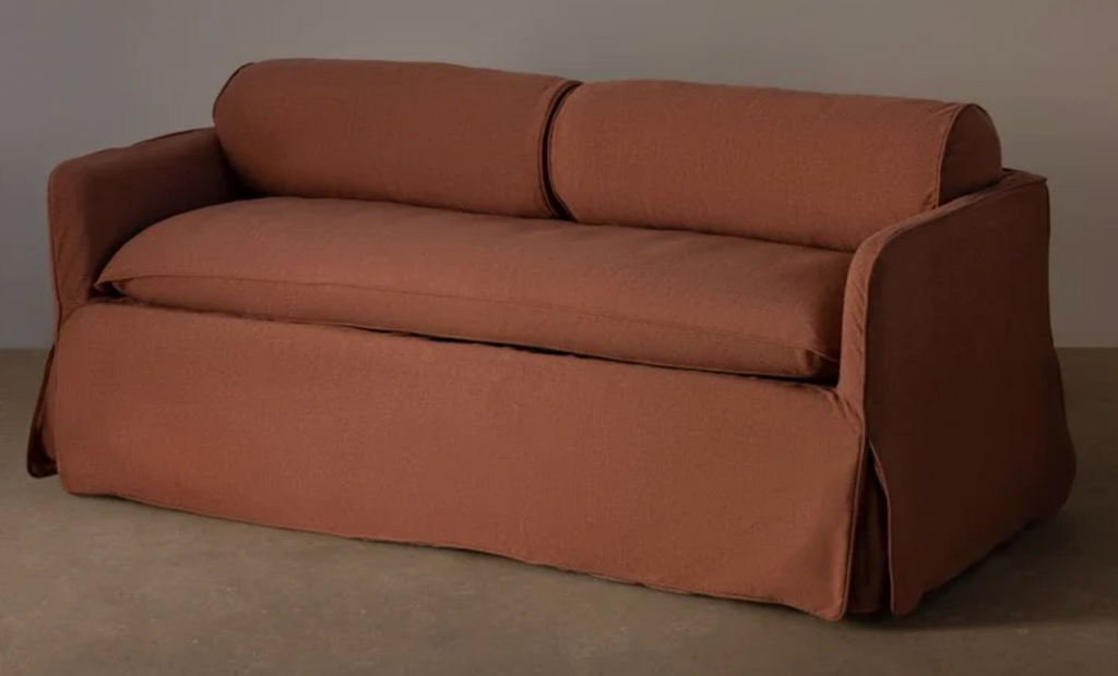 Cohen Sofa 2.5s Brick by Rachel Donath