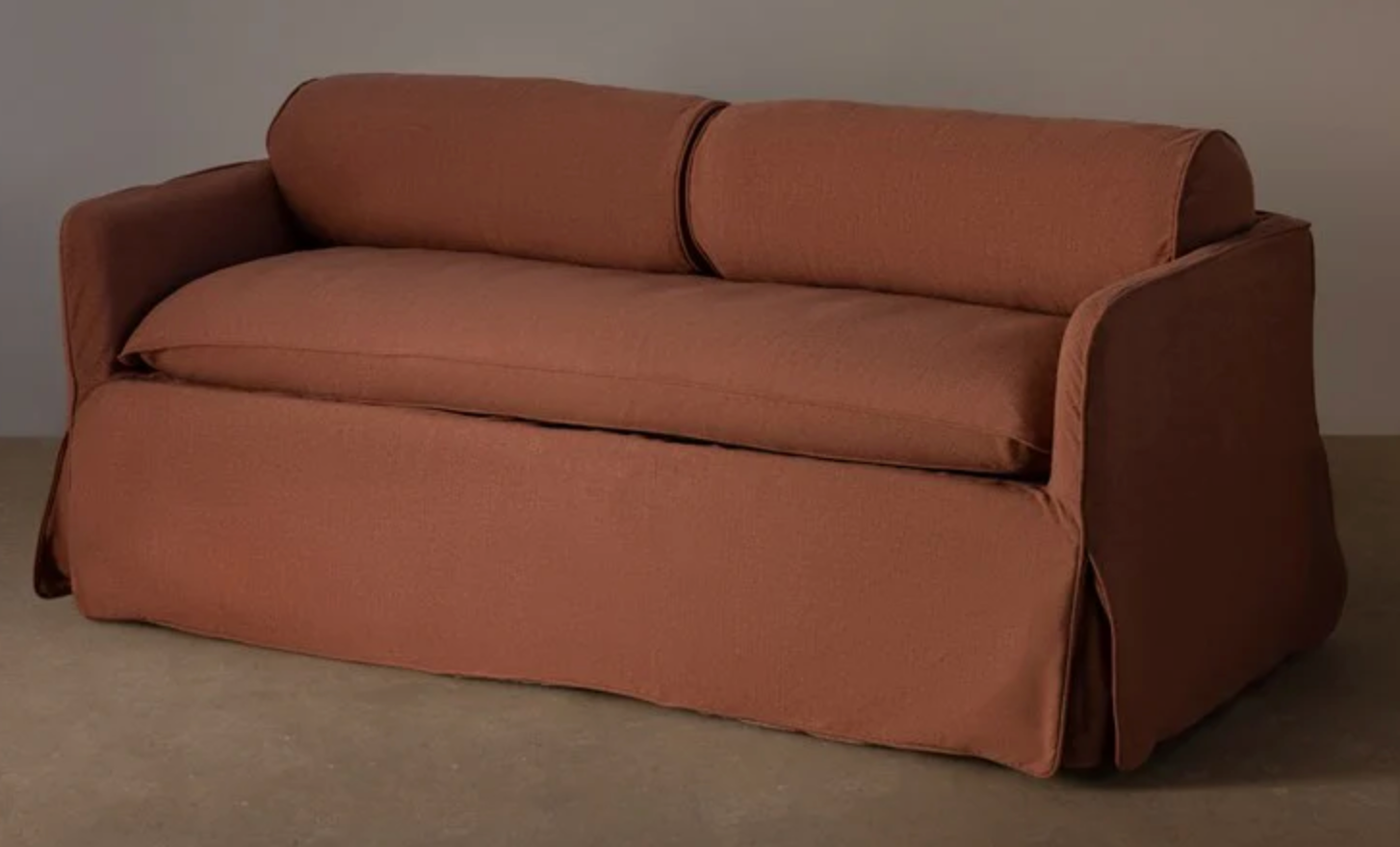 Cohen Sofa 2.5s Brick by Rachel Donath