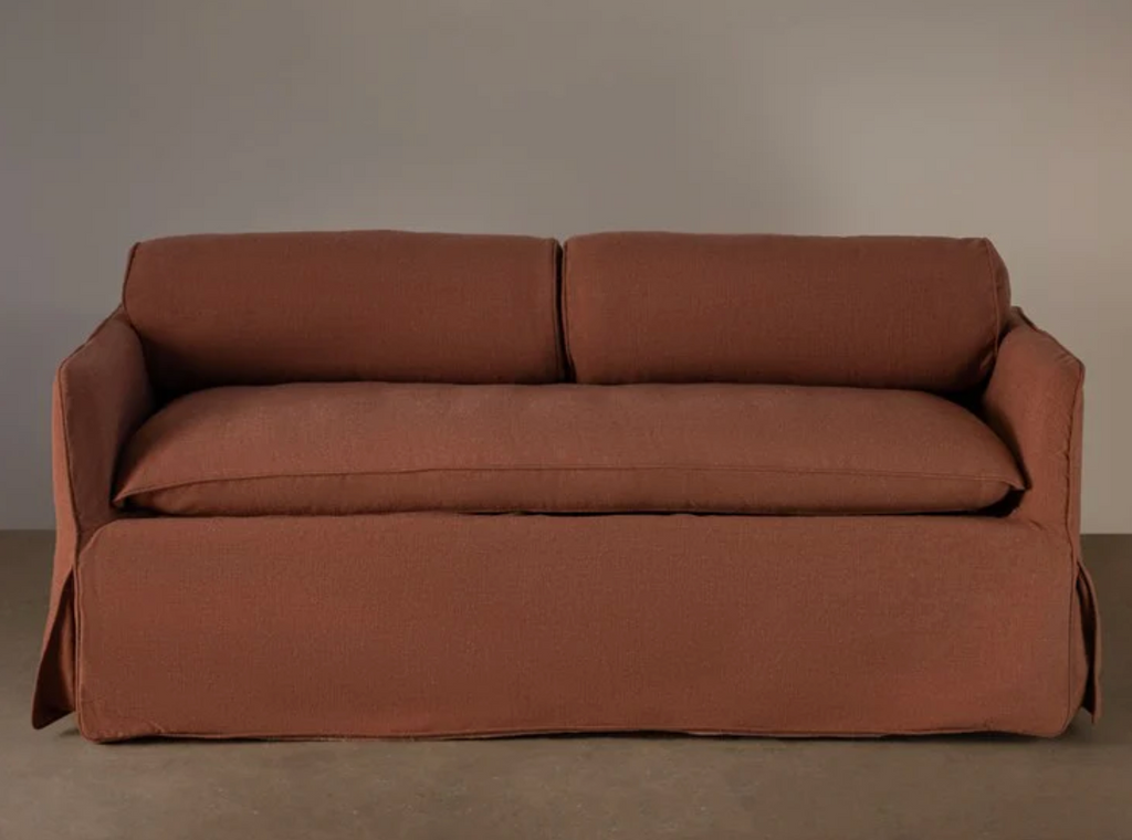 Cohen Sofa 2.5s Brick by Rachel Donath