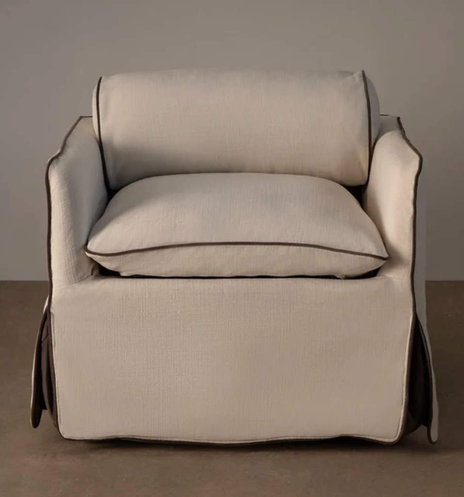 Cohen Armchair Ivory Contrast by Rachel Donath