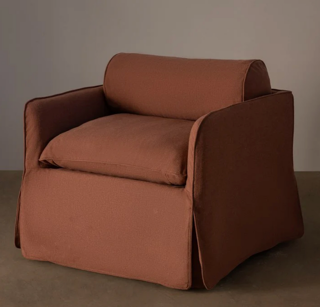Cohen Armchair Brick by Rachel Donath