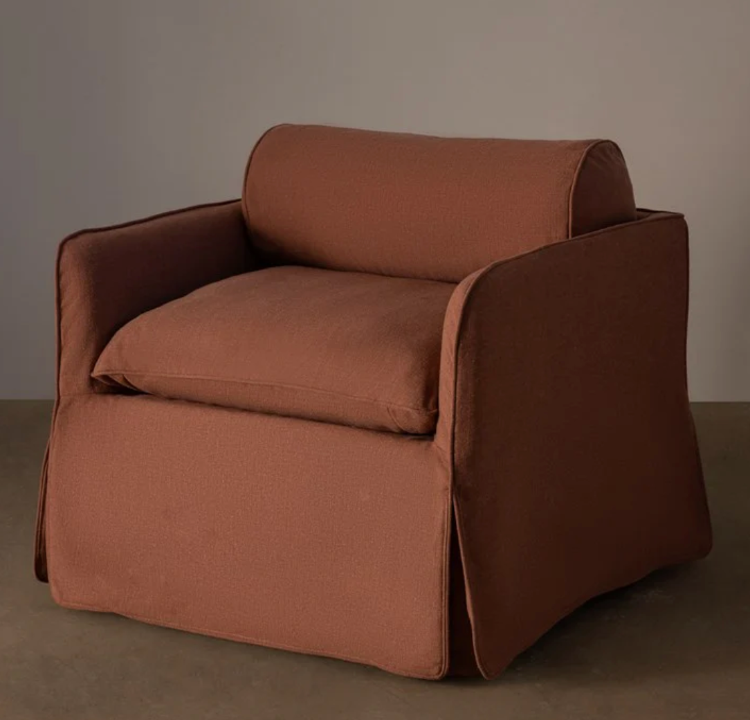 Cohen Armchair Brick by Rachel Donath