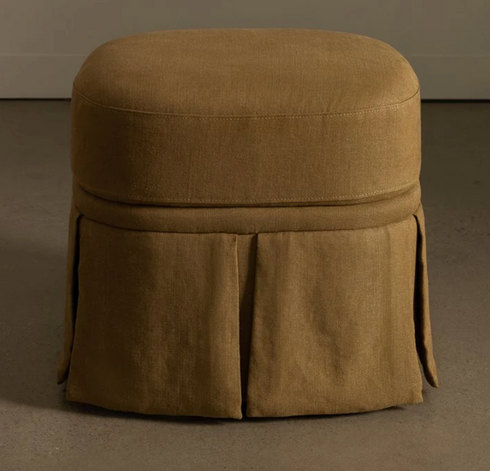 Nora Ottoman Small Caramel by Rachel Donath