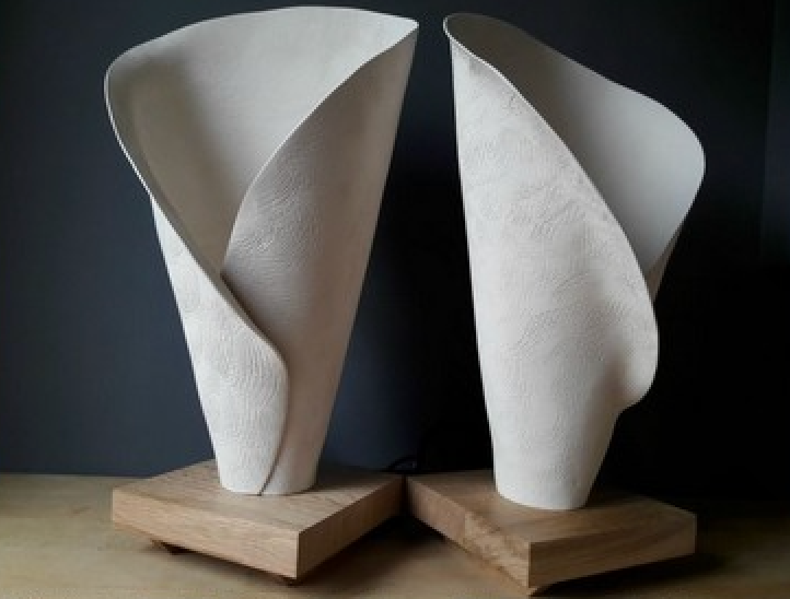Large Arum Table Lamp by Françoise Bergaglia