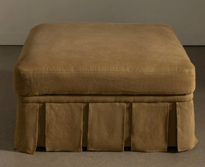 Nora Ottoman Large Caramel by Rachel Donath
