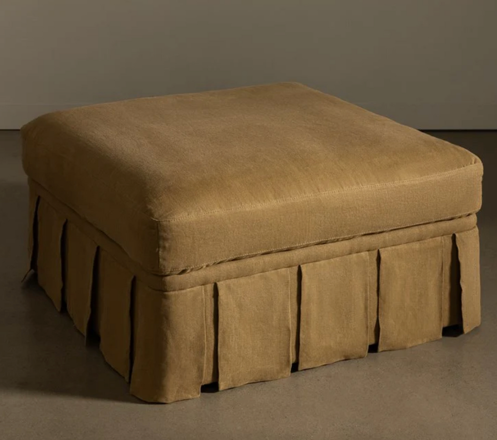 Nora Ottoman Large Caramel by Rachel Donath