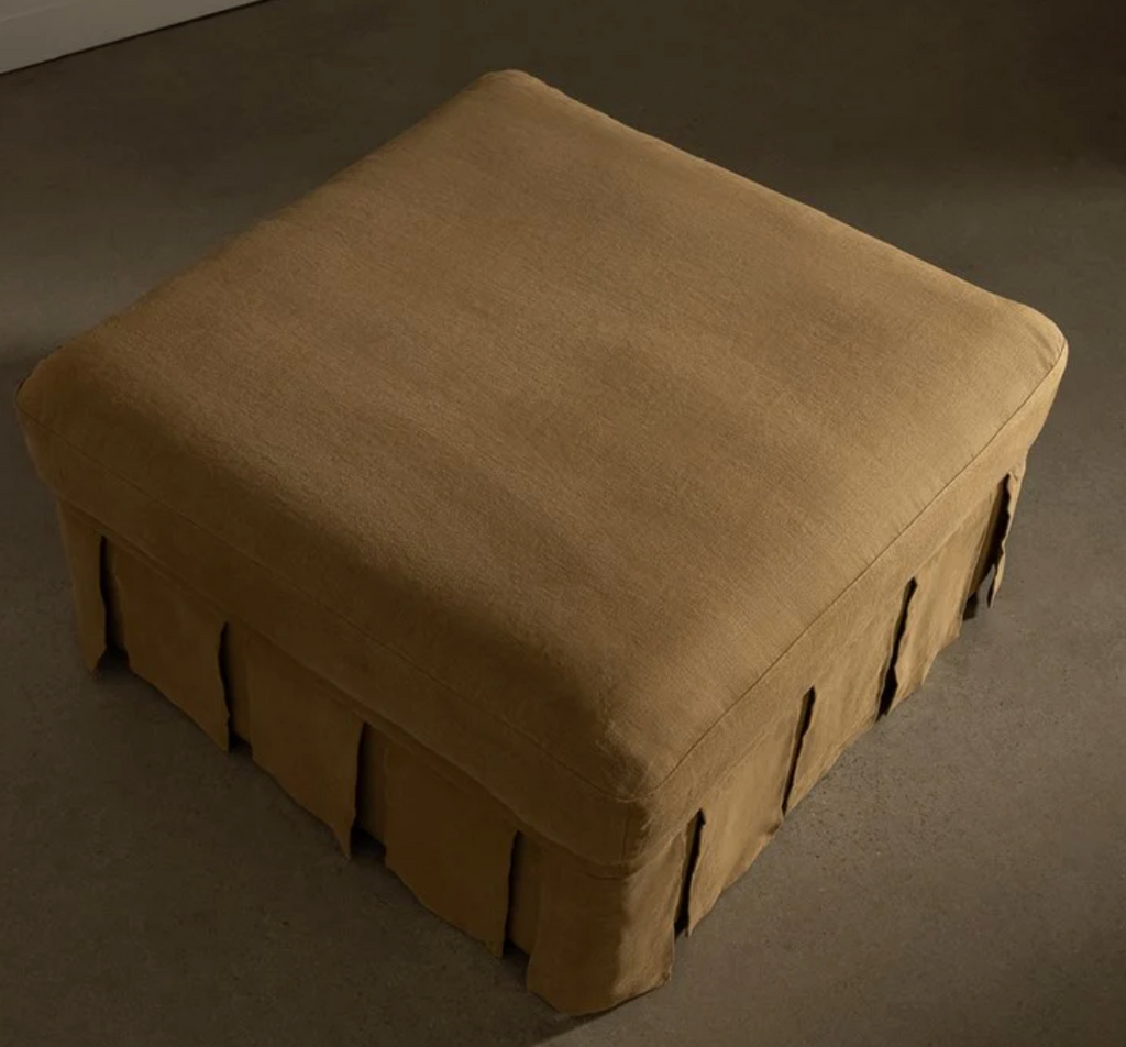 Nora Ottoman Large Caramel by Rachel Donath