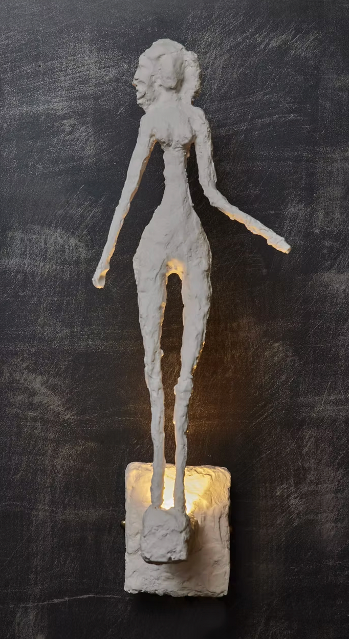 Plaster Characters Wall Light