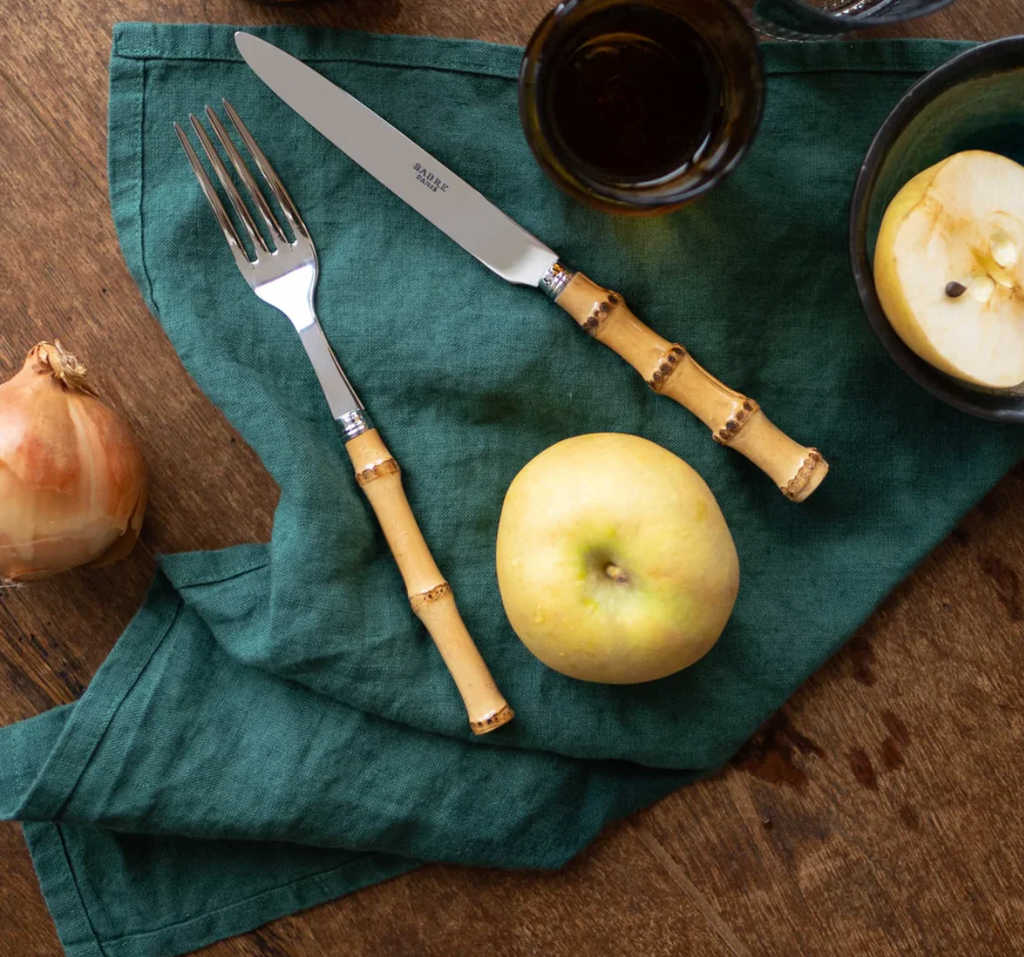 Light Bamboo Sabre Cutlery set- 24 pieces