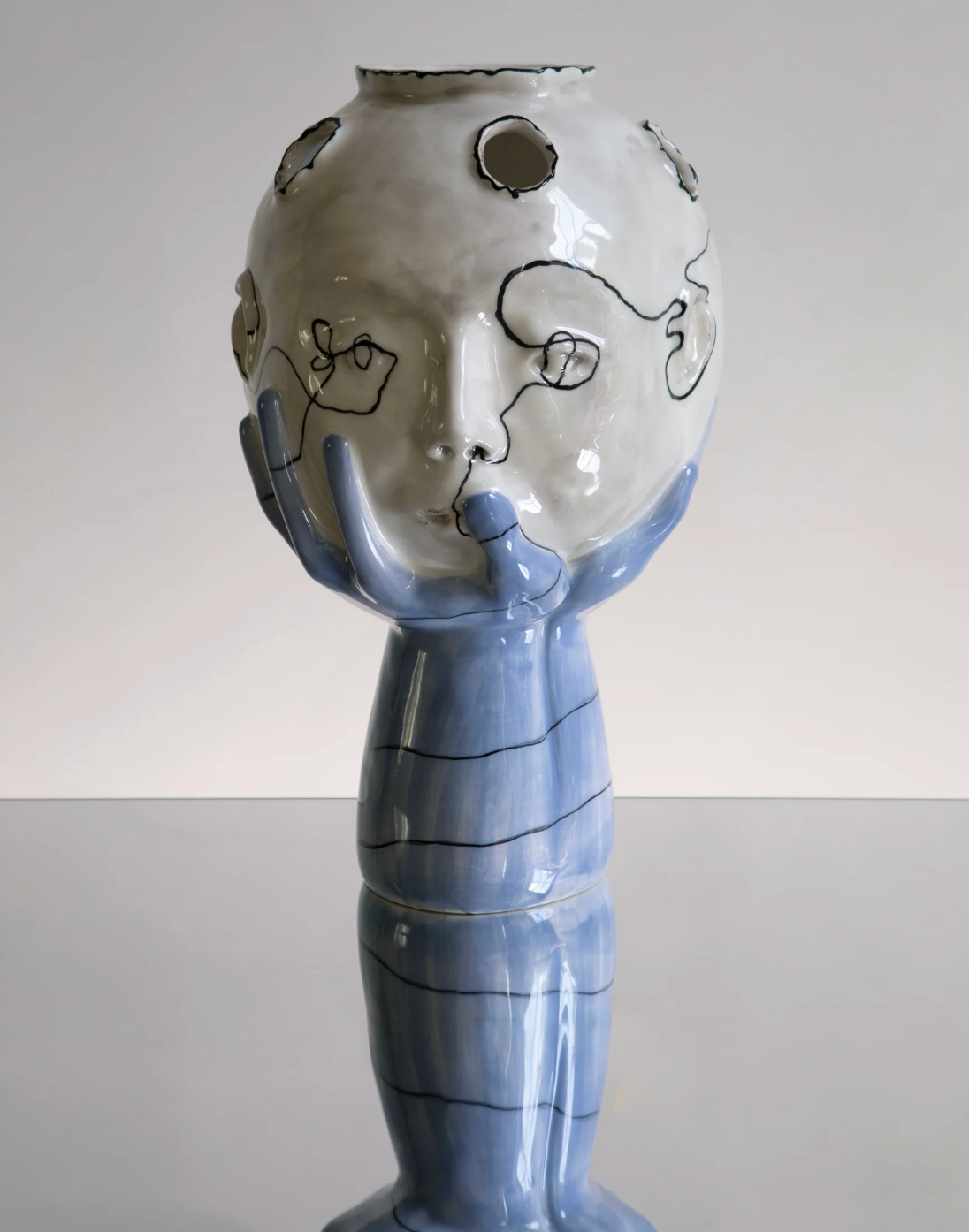 Head in Hands Wish Vase- House of Quentin Jones
