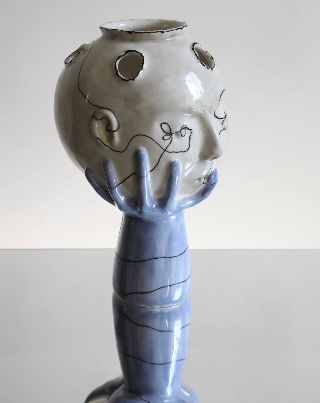 Head in Hands Wish Vase- House of Quentin Jones