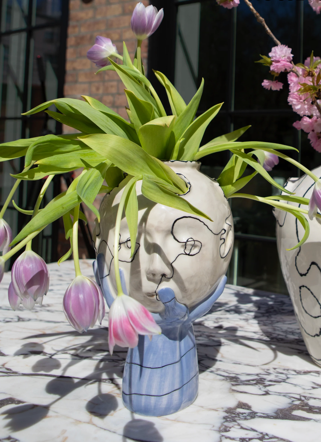 Head in Hands Wish Vase- House of Quentin Jones