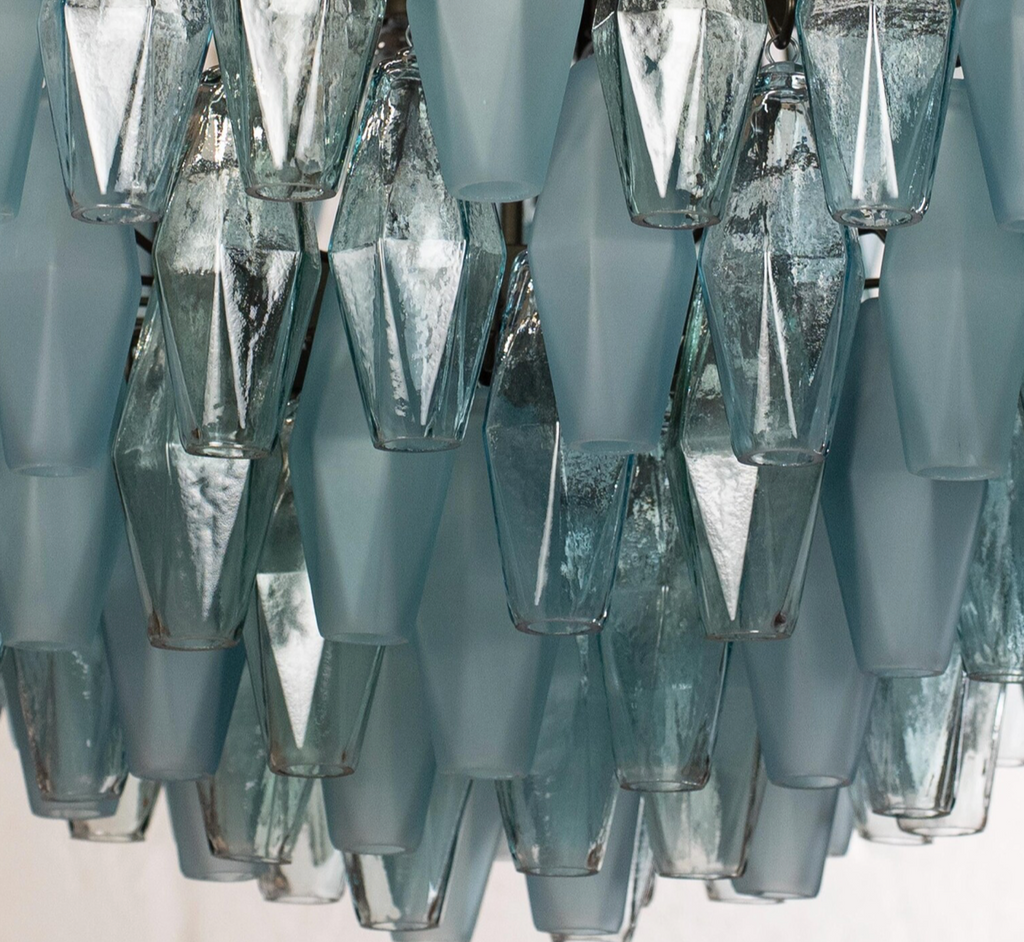Mixed Murano Polyhedron Chandelier Ø90 × H50 cm