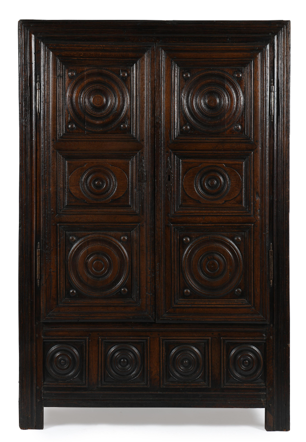 French Louis XIII provincial oak cabinet 18th C