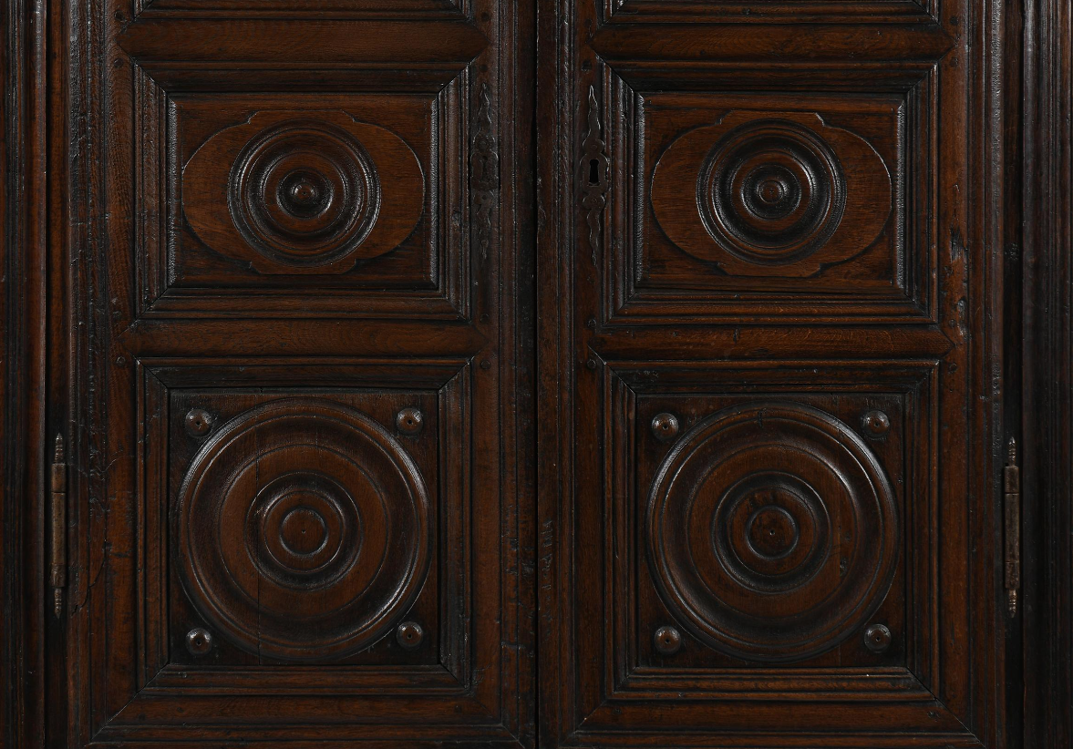 French Louis XIII provincial oak cabinet 18th C