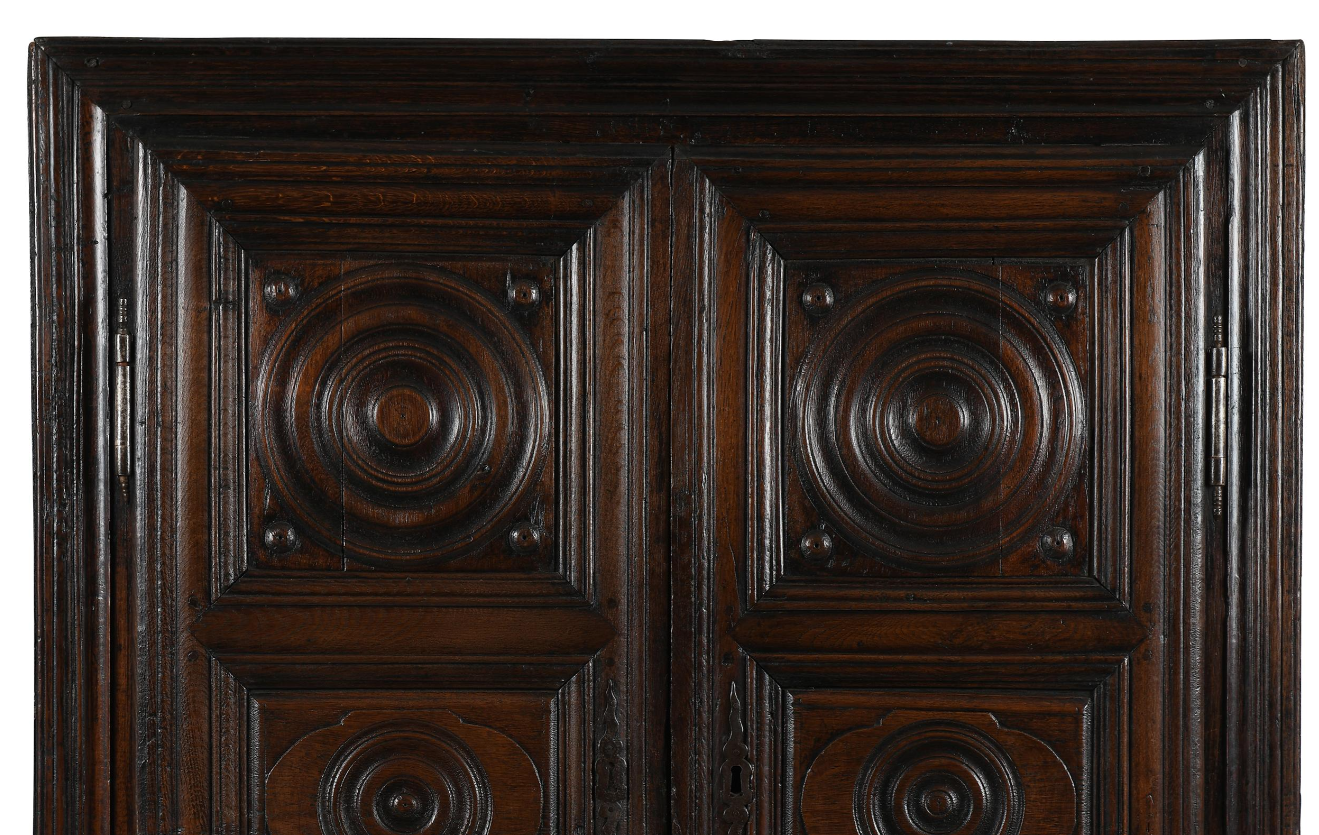 French Louis XIII provincial oak cabinet 18th C