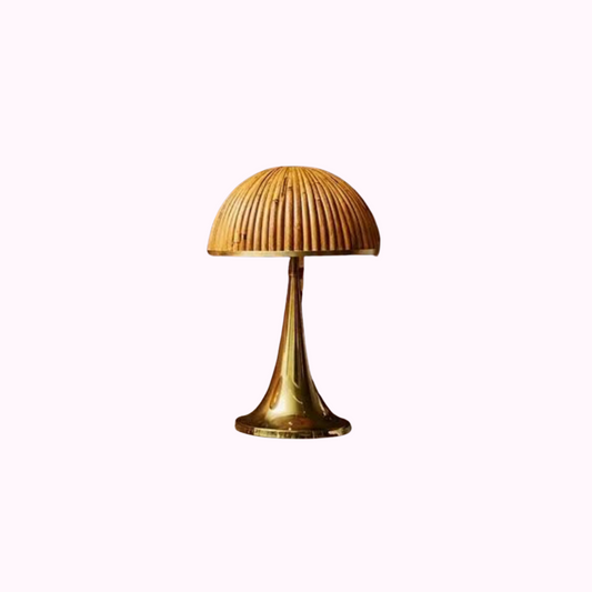 Trumpet Shaped Brass Table Lamps