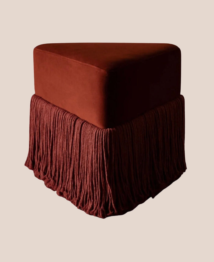 Allard Ottoman by Rachel Donath – Velvet Sculptural Accent Seat