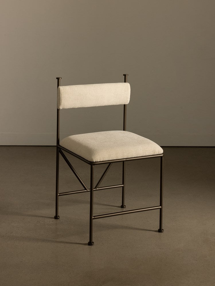 Aspen Dining Chair Neige angled view