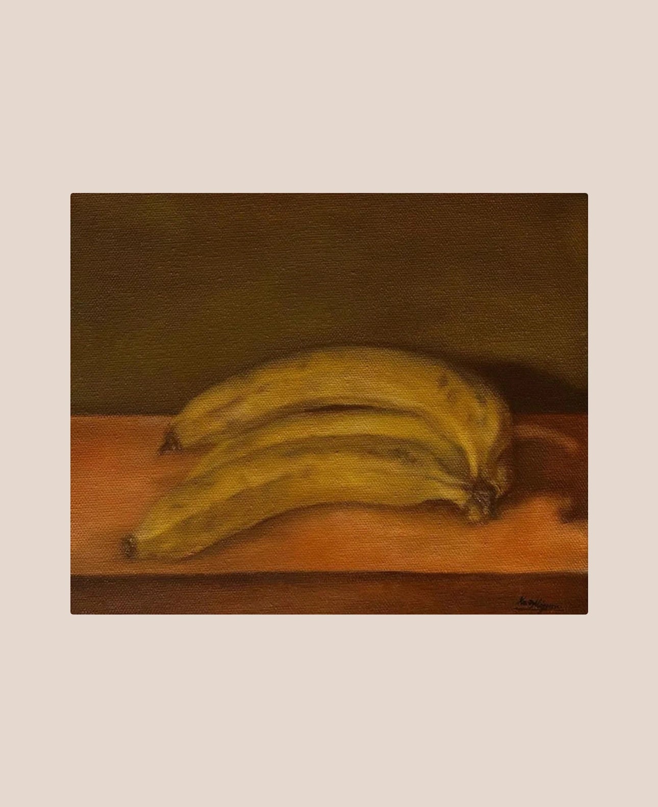 banana-still-life-by-k-mizuno-japanese-contemporary-oil-painting