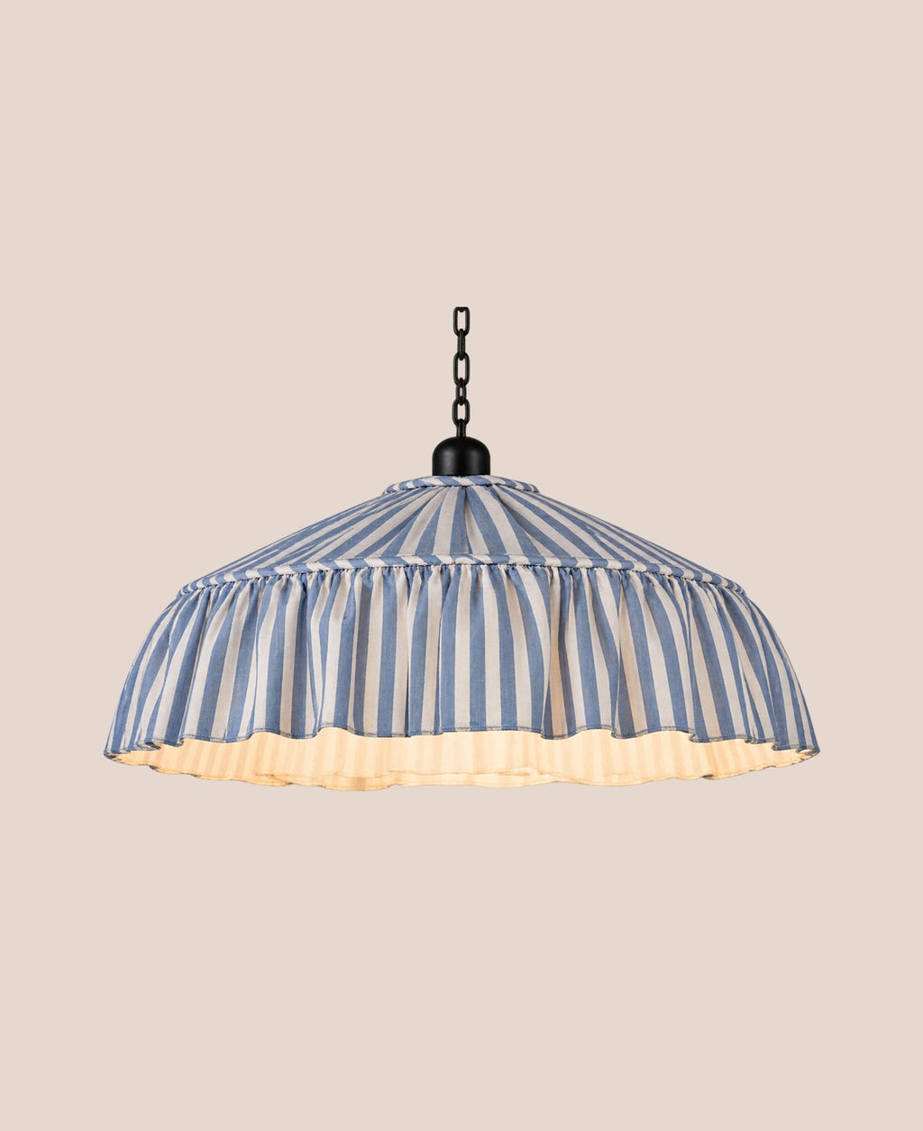 blue-striped-pendant-shade