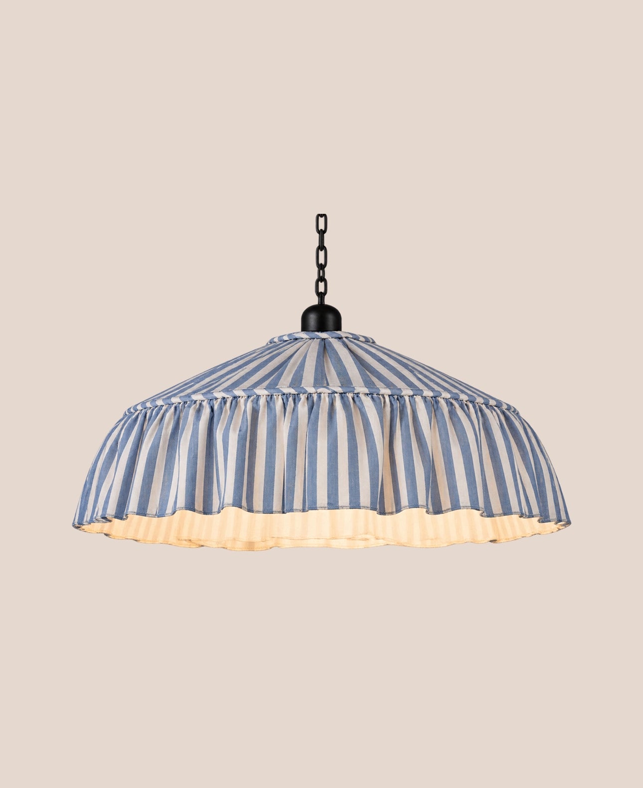 blue-striped-pendant-shade