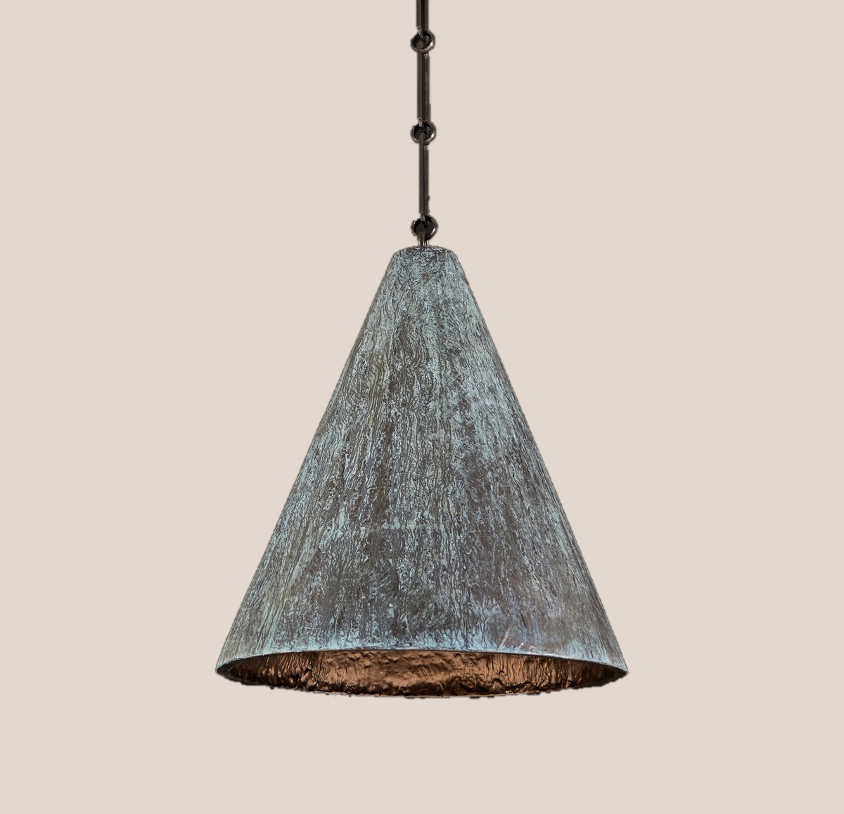 Product on flat warm stone-colour background