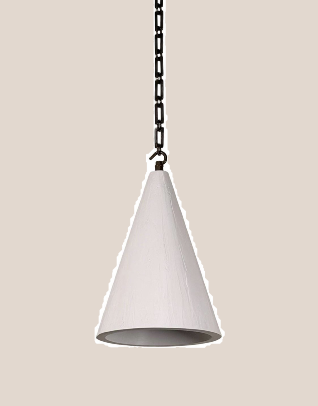 Product on flat warm stone-colour background