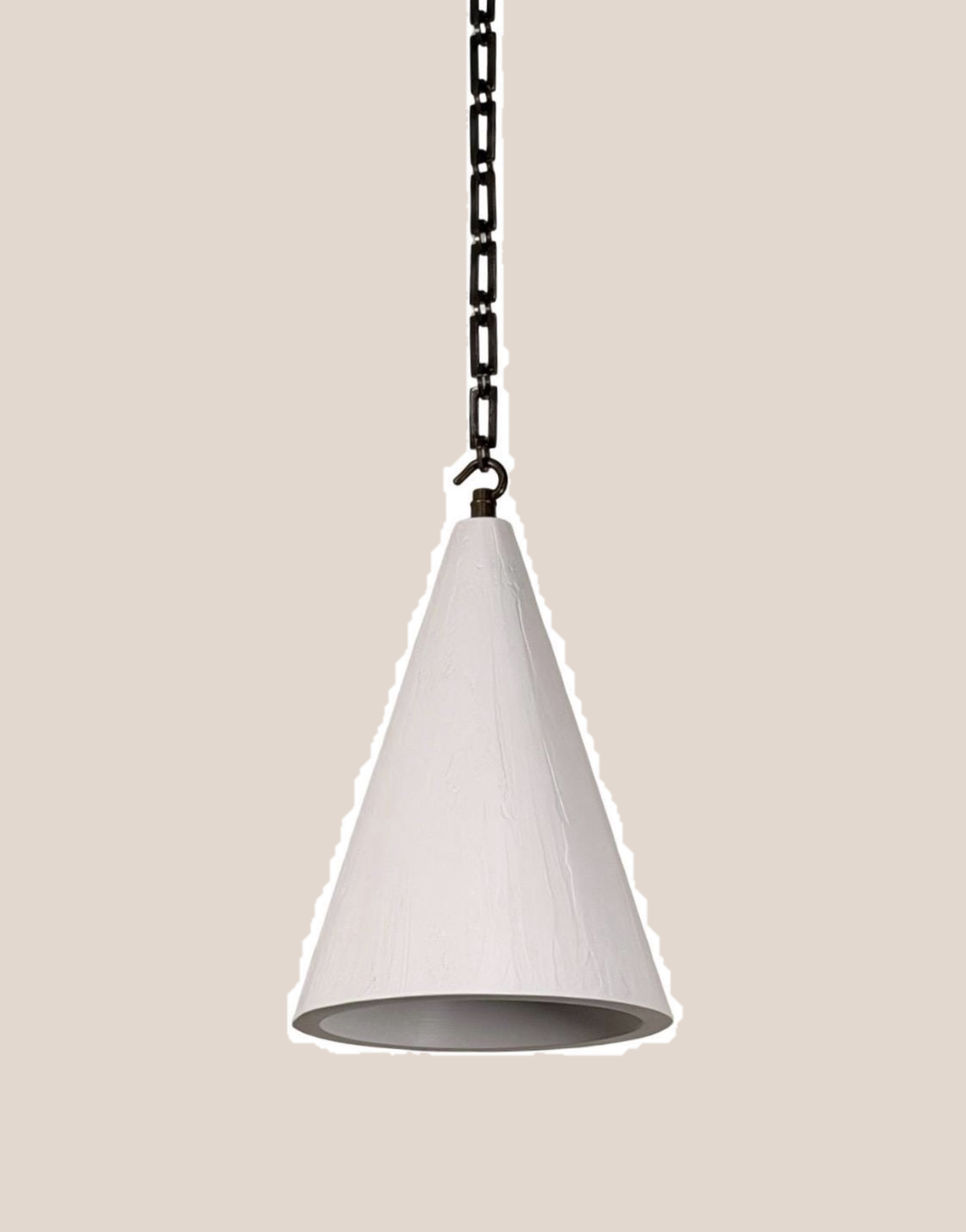 Product on flat warm stone-colour background