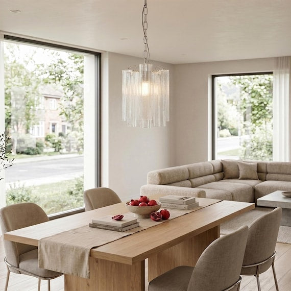 Avio Blue Murano Glass Pendant Ø36 cm product view 2