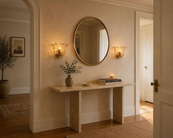 Blue Murano Wall Sconces — Pair photo 2