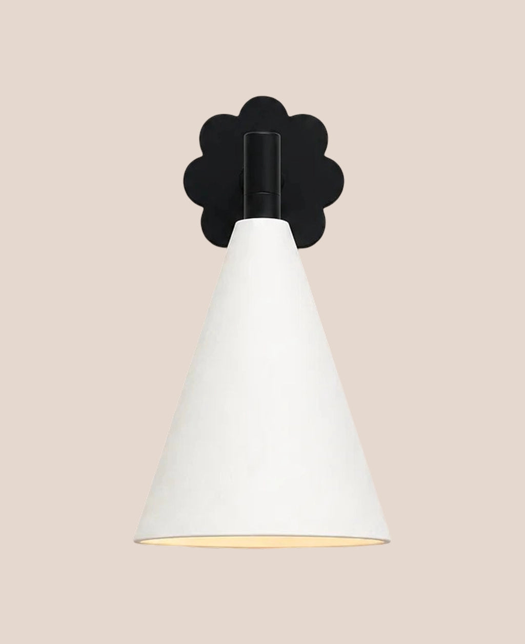 flower-cone-wall-light