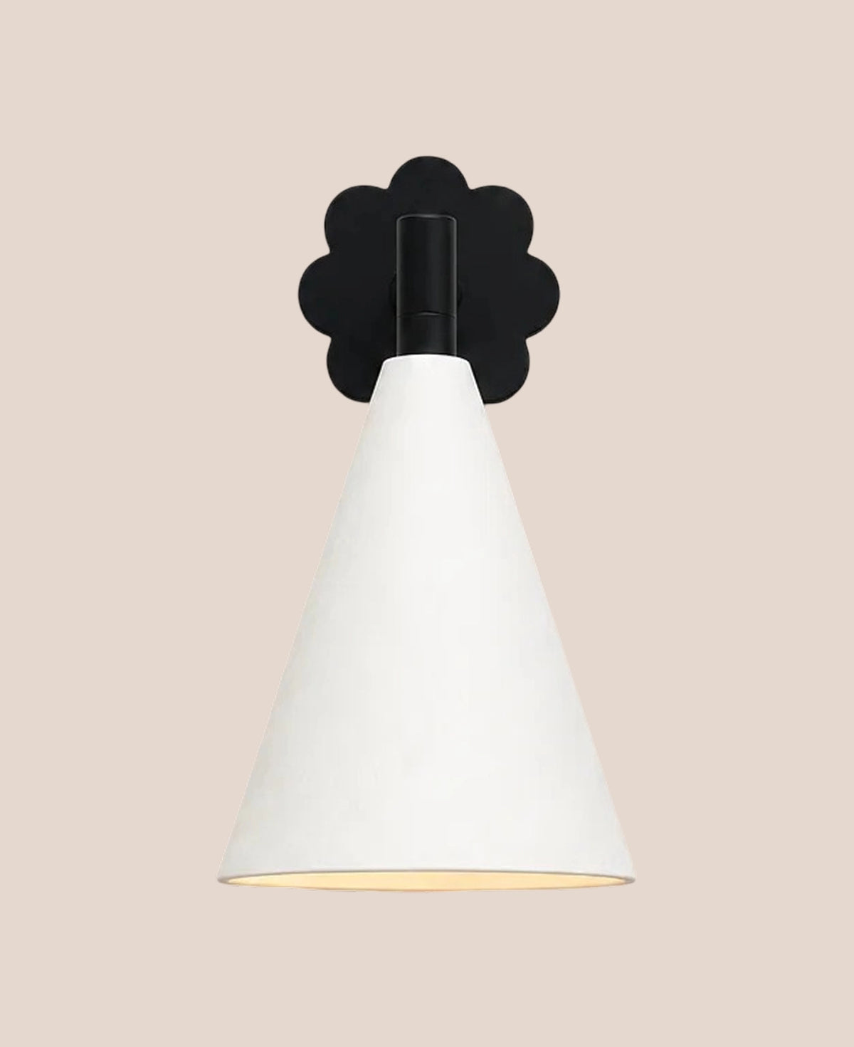 flower-cone-wall-light