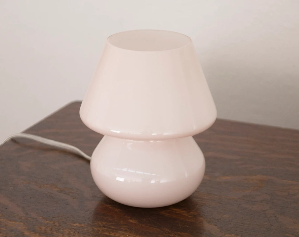 Italian handmade Murano glass mushroom lamp