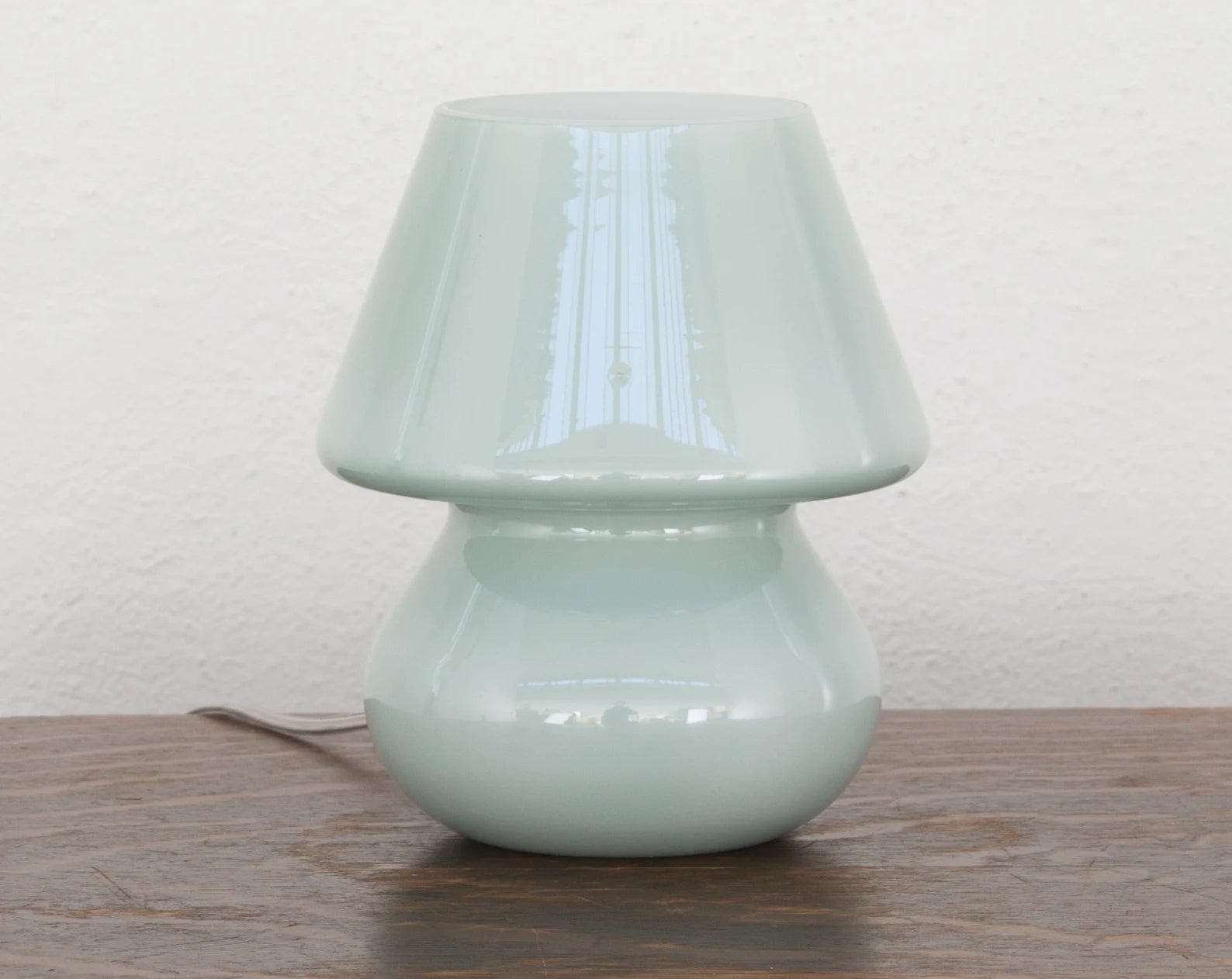 Italian handmade Murano glass mushroom lamp