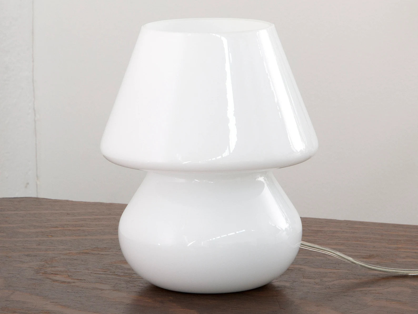 Italian handmade Murano glass mushroom lamp