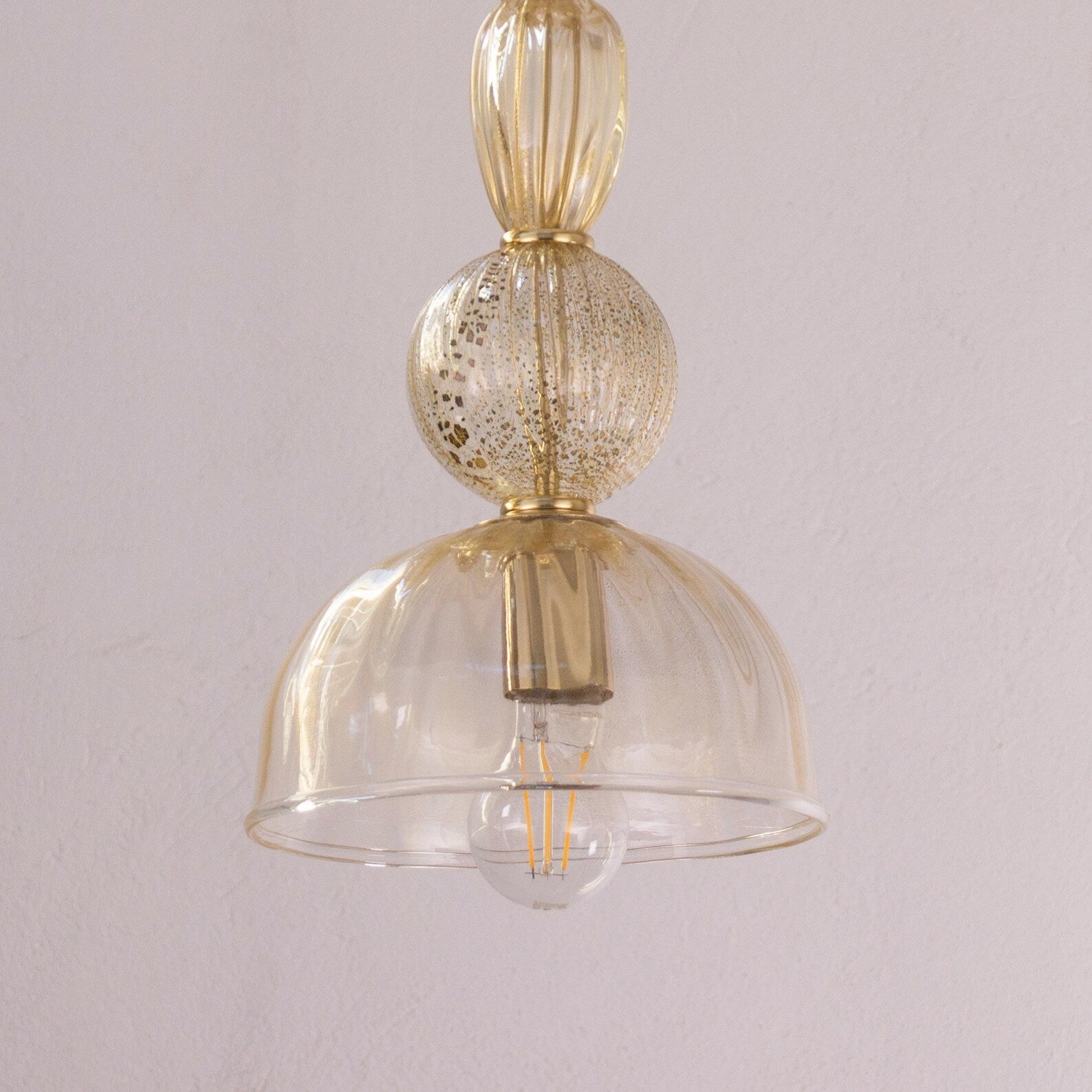 Murano Pendant with Gold Leaf detail