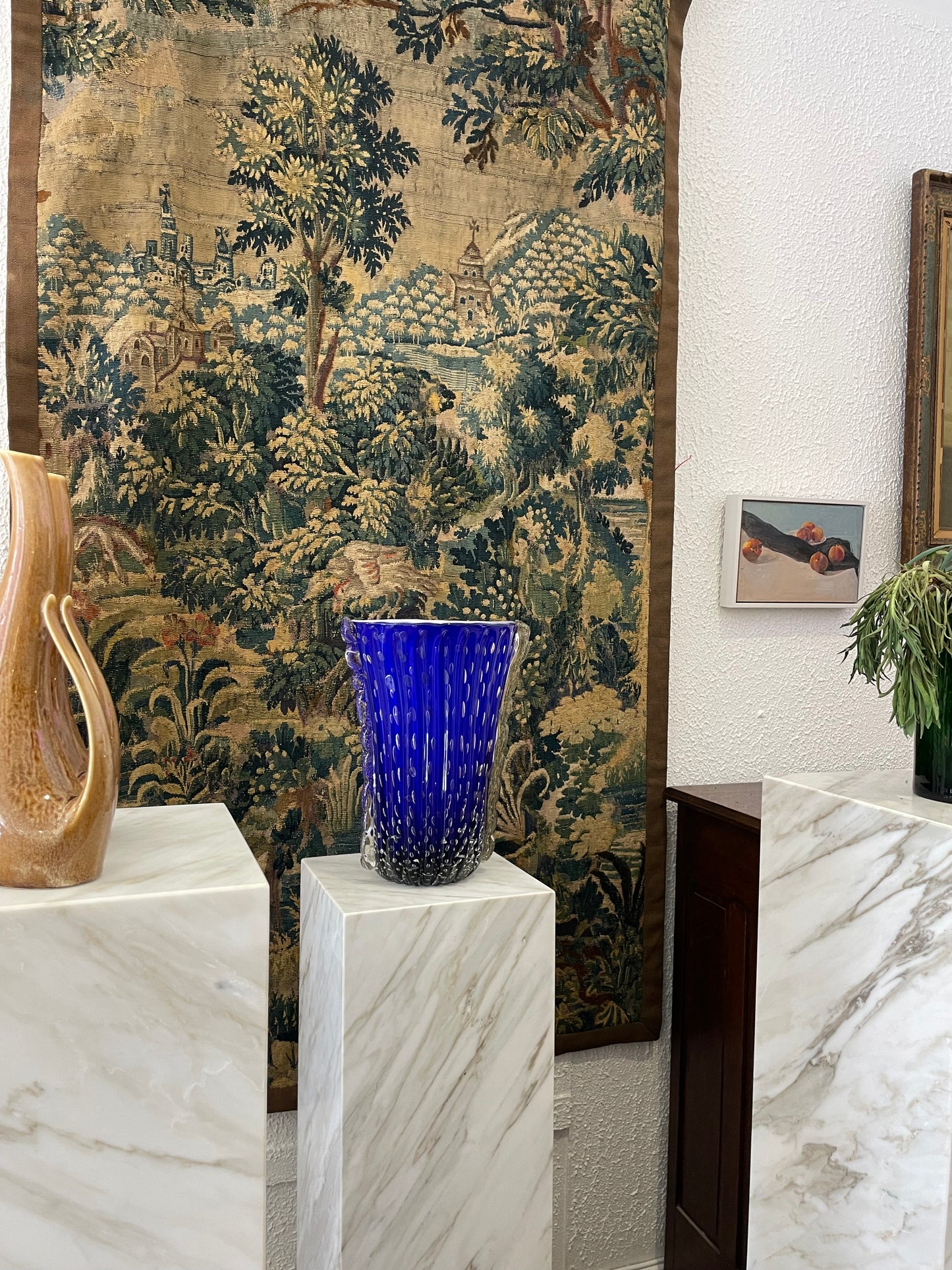 Italian Murano Cobalt Blue Vase