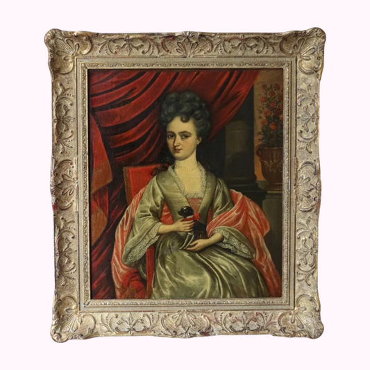 1800s Parisian realism/ naive portrait of Madame de Graffigny