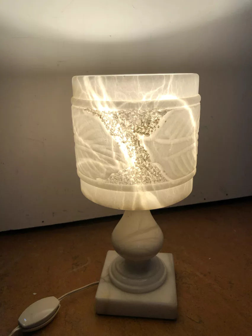 1960s French Alabaster Lamp