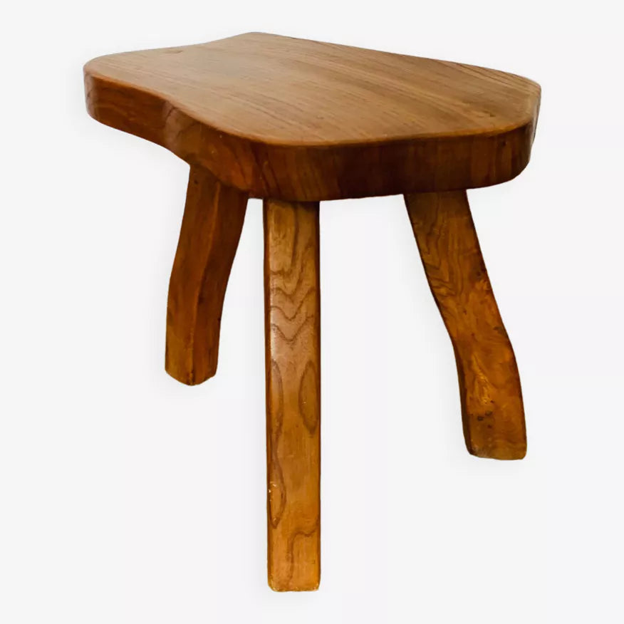 French 1960s Brutalist Stool